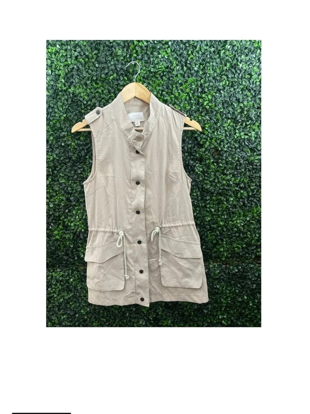 First Love Beige Lightweight Vest